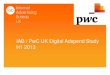 IAB / PwC UK Digital Adspend Study H1 2013 · UK GDP - Second quarter of continuous growth th-0.6-0.4-0.2 0 0.2 0.4 0.6 0.8 2011 Q2 2011 Q3 2011 Q4 2012 Q1 2012 Q2 2012 Q3 2012 Q4