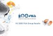 H1 2020 FILA Group Results · 2020-08-05 · 8 H1 2020 Cash Flow Statement Data in millions of euros for precise data refer to 6M FILA financial report (€ million) H1 2019A H1 2020A