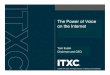 on the Internet The Power of Voice - Packetizer...Total VoIP and PSTN Traffic, 1997-2002 Note: Voice-over-IP (VoIP) traffic includes all cross-border voice calls carried on IP networks