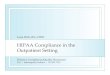 HIPAA Compliance in the Outpatient Setting · voluntary compliance with the HIPAA rules through education, cooperation, and technical assistance…When potential violations come to