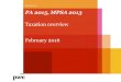 PA 2015, MPSA 2013 - PwC · February 2016 . PwC Presenters and Agenda Taxation provisions: • Petroleum Act 2015 ... As noted above the question of excessive debt is dealt with by