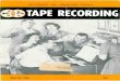 RECORDING THE HAMMOND - …...FOUR -TRACK STEREO -PLAY TAPE RECORDER-MODEL 720 Amazing new "Add-A--I'ack" Permits you to record on one track, add musical accompaniment or additional
