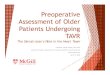 Preoperative Assessment of Older Patients Undergoing TAVR... · presentation. CFPC CoI Templates: Slide 3. Objectives ... Talbot-Hamon, JAGS. 2017. Frailty in AVR – parenthesis