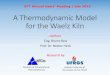 GTT Annual Users' Meeting | July 2015 A Thermodynamic ... · •Oxygen (air) is injected counter-current •Reoxidation of Zn 1/7/2015 A Thermodynamic Model for the Waelz Kiln 4 Operation