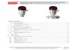 Operating Instructions for pressure transmitter PASCAL CS ...€¦ · The pressure transmitter PASCAL CS21xx is intended for measuring the relative and absolute pressure of gases,