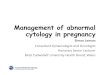 Management of abnormal cytology in pregnancy · treatment for CIN 2+ Due colposcopic follow-up after treatment for CGIN or for untreated suspected HG abnormality* Encourage to attend