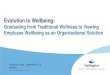 Evolution to Wellbeing - NHRMA Conference · Wellbeing & Engagement Assess your unique culture, strategic business model and organizational objectives Understand your workforce and