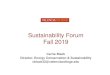 Sustainability Forum Fall 2019 - Valencia College · Sustainability Forum Fall 2019 Carrie Black Director, Energy Conservation & Sustainability cblack32@valenciacollege.edu