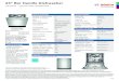 24 Bar Handle Dishwasher · 2019-05-27 · 48 dBA: Quietest dishwasher brand in : North America.* A 3rd rack adds versatility and offers 30% more : loading area. RackMatic® offers