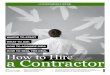 LSW How to hire a contractor - LSW Architecturelswarchitecture.com/wp-content/uploads/2014/02/LSW-How...licensing demonstrate a company’s best practices management, but hiring a