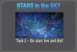 Task 2 Do stars live and die?...Life Cycles of Stars ... life cycle (don’t confuse it with the starting nebula). A planetary nebula is a ring-shaped nebula formed by an expanding