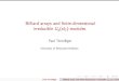 Billiard arrays and finite-dimensional irreducible Uq(sl2 ... · Arrays B and B0are called isomorphic whenever there exists an isomorphism of Billiard Arrays from B to B0. Paul Terwilliger
