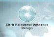 Ch 4: Relational Database Design - svbitce2010.weebly.comsvbitce2010.weebly.com/uploads/8/4/4/5/8445046/ch... · Ch 4: Relational Database Design . 4.1 Features of Good Relational