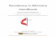 Residency in Ministry Handbook - iaumc.org · student local pastor outside of the conference: a request for consideration can be made to the Board of Ordained Ministry to substitute