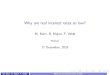 Why are real interest rates so low?Why are real interest rates so low? M. Marx, B. Mojon, F. Velde Warsaw 17 December, 2015 M. Marx, B. Mojon, F. Velde Why are real interest rates