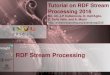 RDF Stream Processing€¦ · Structure of the tutorial Introduction to RDF Stream Processing (now) RDF stream data models + processing models RSP Implementations Coffee Break RSP