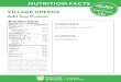 NUTRITION FACTS - University of Victoria...NUTRITION FACTS VILLAGE GREENS Add Soy Protein INGREDIENTS Soy protein isolate, soy lecithin. ALLERGENS CONTAINS SOY. While we take steps