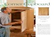 Corner Cupboard - Fine WoodworkingCorner block attaches to wall. Mill the sides, the back, the two shelves, and the door panels at the same time, as they are all the same 1⁄ 2-in