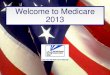 Welcome to Medicare · 2012-12-06 · ★Persons age 65 and older ★Persons under age 65 if disabled ... Medical Insurance Part C Medicare Advantage Plans Includes Parts A and B