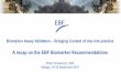 A recap on the EBF Biomarker Recommendations...Flowchart: “New Biomarker” No Close fit Agree on final assay requirements Set up assay and analyze samples Existing BM platform?