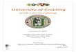 University of Scouting...University of Scouting, Ventura Time and Location: Adolfo Camarillo High School January 27, 2018 4660 Mission Oaks Blvd, Camarillo, CA 7:20 - 8:00 Check in