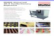 MONO Universal 3D-X Confectionery Depositor · Further Examples of Products Produced on the MONO Universal 3D-X Confectionery Depositor For further information please contact: MONO