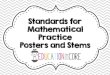 Standards for Mathematical Practice Posters and Stems · Standards for Mathematical Practice “I can” statement . Student Friendly Language . M.P. 1 Make sense of problems and