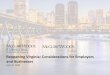 Reopening Virginia: Considerations for Employers and ...media.mwcllc.com/events/reopening-virginia-webinar.pdf · 6/12/2020  · • Consider measuring temperature and assessing symptoms