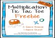 Multiplication Tic Tac Toe - Carl Junction Primary K-1€¦ · Multiplication Tic Tac Toe Multiply by up to 10x10 a game for 2 players One player is X’s and one is O’s. Take turns