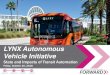 LYNX Autonomous Vehicle Initiative...LYNX Autonomous Vehicle Initiative State and Impacts of Transit Automation Friday, October 26, 2018 2 Levels of Automation 3 Strategic Transit
