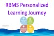 RBMS Personalized Learning Journey€¦ · RBMS Personalized Learning Journey October 2018. Wave 1 - 2016-2017 Classroom PL Learning playlists and menus Station model Flexible seating
