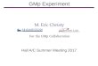 M. Eric Christy€¦ · June 22, 2017 Eric Christy - Hall A/C Summer Meeting 2 Performed measurements of elastic e-p cross section over a Q2 range of 2-16 GeV2 Improve cross section