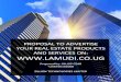 PROPOSAL TO ADVERTISE YOUR REAL ESTATE PRODUCTS AND ... 1. Our website gets over 80,000+ real estate