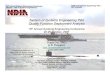 System of Systems Engineering Pilot Quality Function … · 2017. 5. 19. · 1 ASW SoS Systems Engineering Pilot – QFD Analysis 10thth Annual Systems Engineering Conference Session