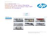 HP Stitch PrintersCookbook - HP Stitch Printers How to use the Media Solutions Locator for HP Stitch Printers, May, 2019 3 1.1 Those who will benefit from reading this document This