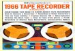 Iii fi/Stereo Review's $1.25 1966 TAPE RECOR ER · 2020. 6. 13. · Iii fi/Stereo Review's 1966 TAPE RECOR $1.25 ER ANNUAL EVERYTHING YOU NEED TO KNOW ABOUT TAPE RECORDING How to