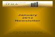 January 2012 Newsletter · 2016. 6. 16. · 2012 Newsletter Please note: If you would like to receive a ... The on-line reservation system will not accept RSVP’s after the deadline