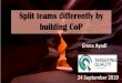 Split teams differently by building CoP...• Ministry of Testing Meetup Organizer in Sfax About Me. @emna__ayadi. Why people quit their job when they can do it ... 3 3 Photo : Castellers
