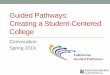Guided Pathways: Creating a Student-Centered College · 2019. 2. 20. · Communication –“College Catalog Design Recommendations” •GP Pillars: Clarify, Enter & Stay on The