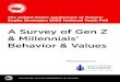 A Survey of Gen Z & Millennialsأ• Behavior & Values issues for younger Millennials and Gen Z. Overall,
