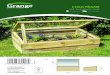 COLD FRAME - GardenSite · COLD FRAME PLAN 83cm 50cm Self-Assembly required Home Delivery available. ASSEMBLY INSTRUCTIONS COLD FRAME PRESSURE TREATED GREEN screws - 3x50mm x 8 hinges