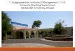 C. Rajagopalachari Institute of Management (CRIM) University …bu.mponline.gov.in/Site/Upload/Menu/1119_1159_CRIM_CRIM... · 2019. 2. 1. · C. Rajagopalachari Institute of Management