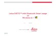 Leica DISTO™ with Bluetooth Smart usage on Windows 8€¦ · Leica DISTO™ sketch Leica DISTO™ sketch Leica DISTO™ D3a BT ... instead of typing data on keyboard just send them