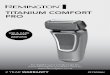 TITANIUM COMFORT PRO - Kogan.com · Thank you for purchasing your new Remington ® Titanium Comfort Pro. Inside this manual you will find tips on using and caring for your shaver