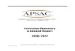 Executive Summary & Annual Report 2016-2017 reports/2016-2017APSACannualr… · Executive Summary & Annual Report 2016-2017 Submitted by Sam Guffey – APSAC Chair 2016-2017 June