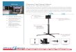 FPZ-640 Practico Flat Panel Stand - HAVE1.COM · Practico Flat Panel Stand for up to 42" Flat Panel Screens Height adjustable, portable and collapsible for easy transport and storage,