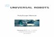 PolyScope Manual - United States Naval Academy · The robot is equipped with an advanced safety system. Depending on the particu-lar characteristics of the robot workspace, the settings