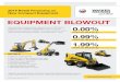 EQUIPMENT BLOWOUT - wackerneusonct.com€¦ · EQUIPMENT BLOWOUT. Take advantage of special pricing, incentives and low APR* finance programs on ALL COMPACT EQUIPMENT to help you