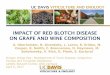 IMPACT OF RED BLOTCH DISEASE ON GRAPE AND WINE … · Results: Wine chemical composition 2015 Wine GRBaV status EtOH% (v/v) pH TA (g/L) Free SO2 (mg/L) VA (g/L) CH1a - 16.0 3.45 6.23