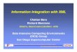 Information Integration with XML · Introduction to XML • SGML (Standard Generalized Markup Language) • ISO Standard, 1986, for data storage & exchange • Used in U.S. gvt. &